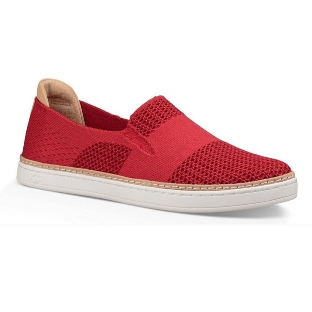 UGG Australia Sammy Knit Slip On Red Tango Sneakers Sz.9,5
